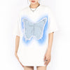 neon butterfly oversized t-shirt boogzel clothing