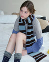 downtown girl striped scarf boogzel clothing