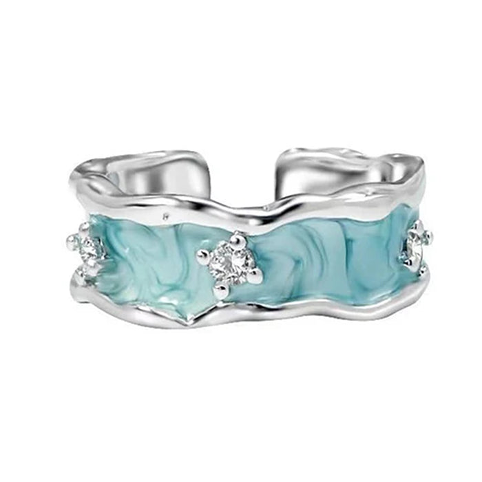ocean tears enamel ring boogzel clothing