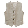 old money aesthetic linen vest boogzel clothing