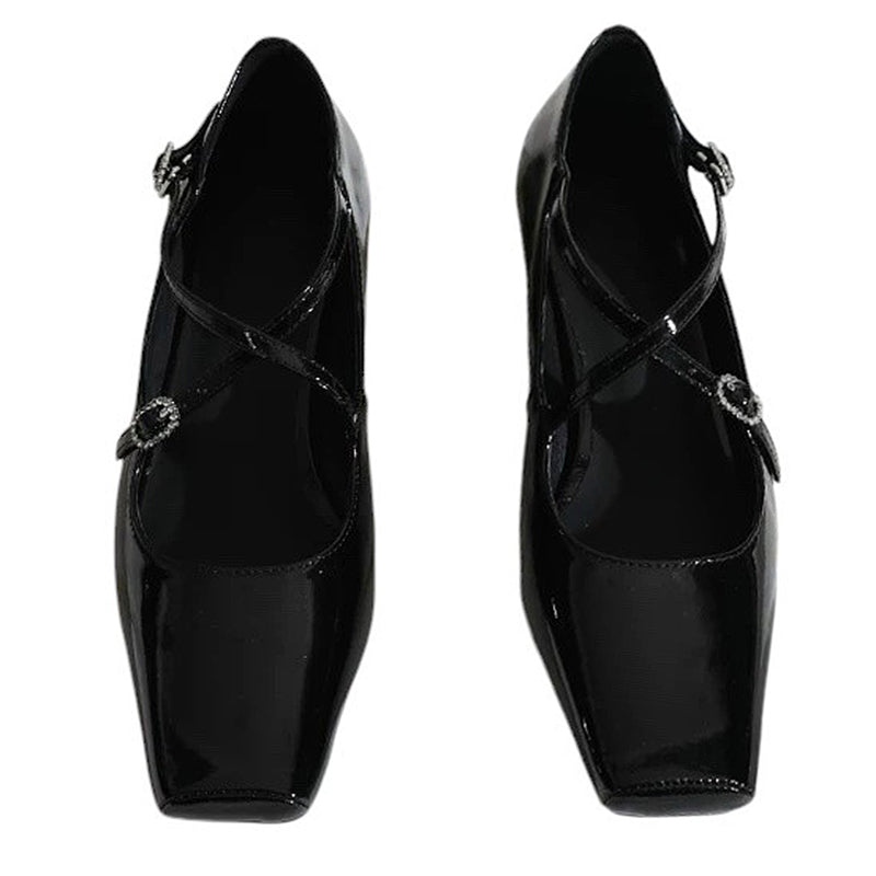 old money cross strap mary janes boogzel clothing
