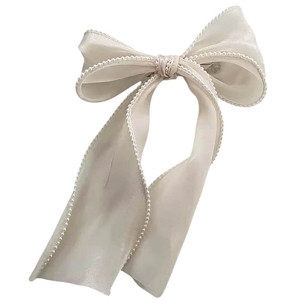 old money pearl hair bow boogzel clothing