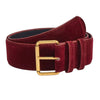 old money suede wide belt boogzel clothing