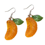 orange slice earrings boogzel clothing