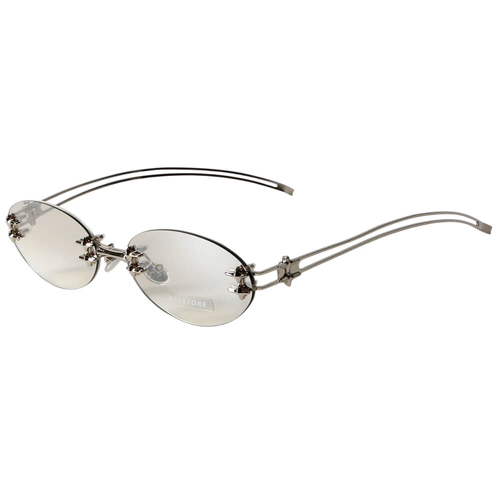 oval rimless glasses boogzel clothing