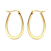 gold oval hoop earrings boogzel clothing