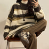 oversized striped knit sweater boogzel clothing