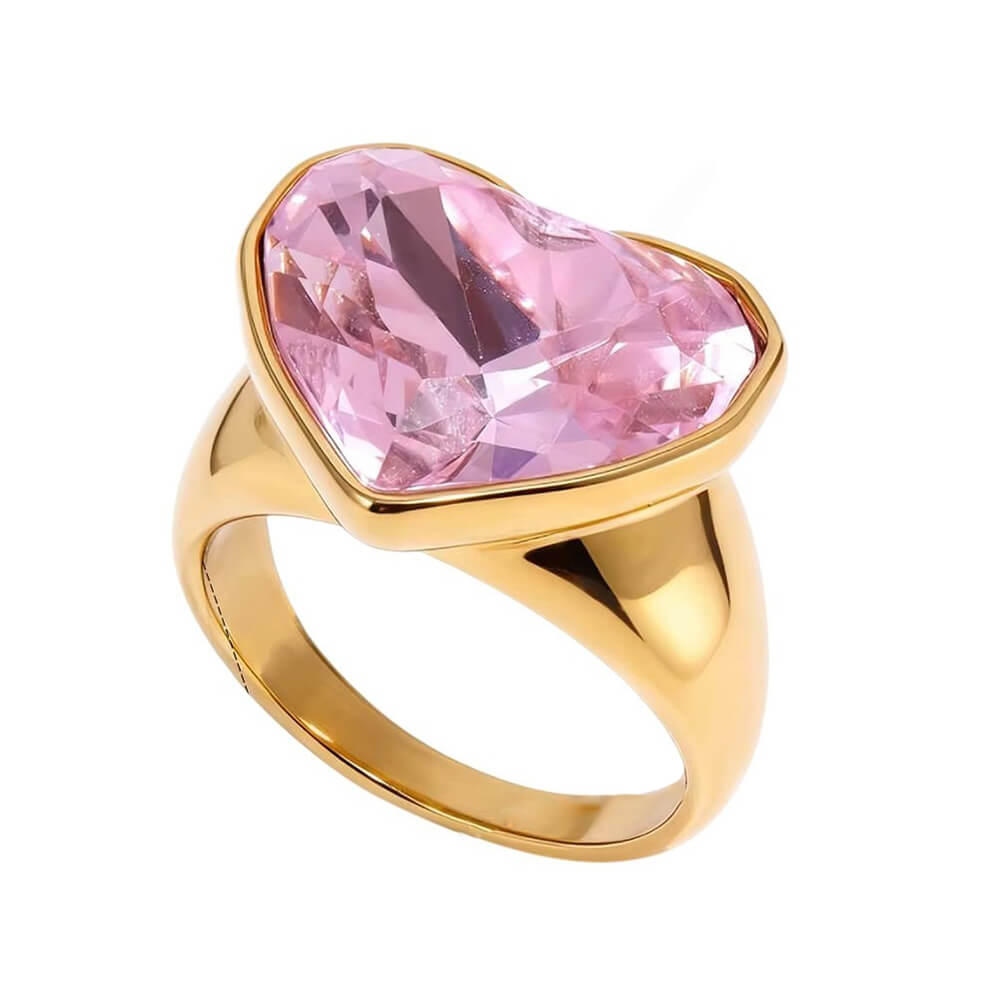 oversized heart ring boogzel clothing