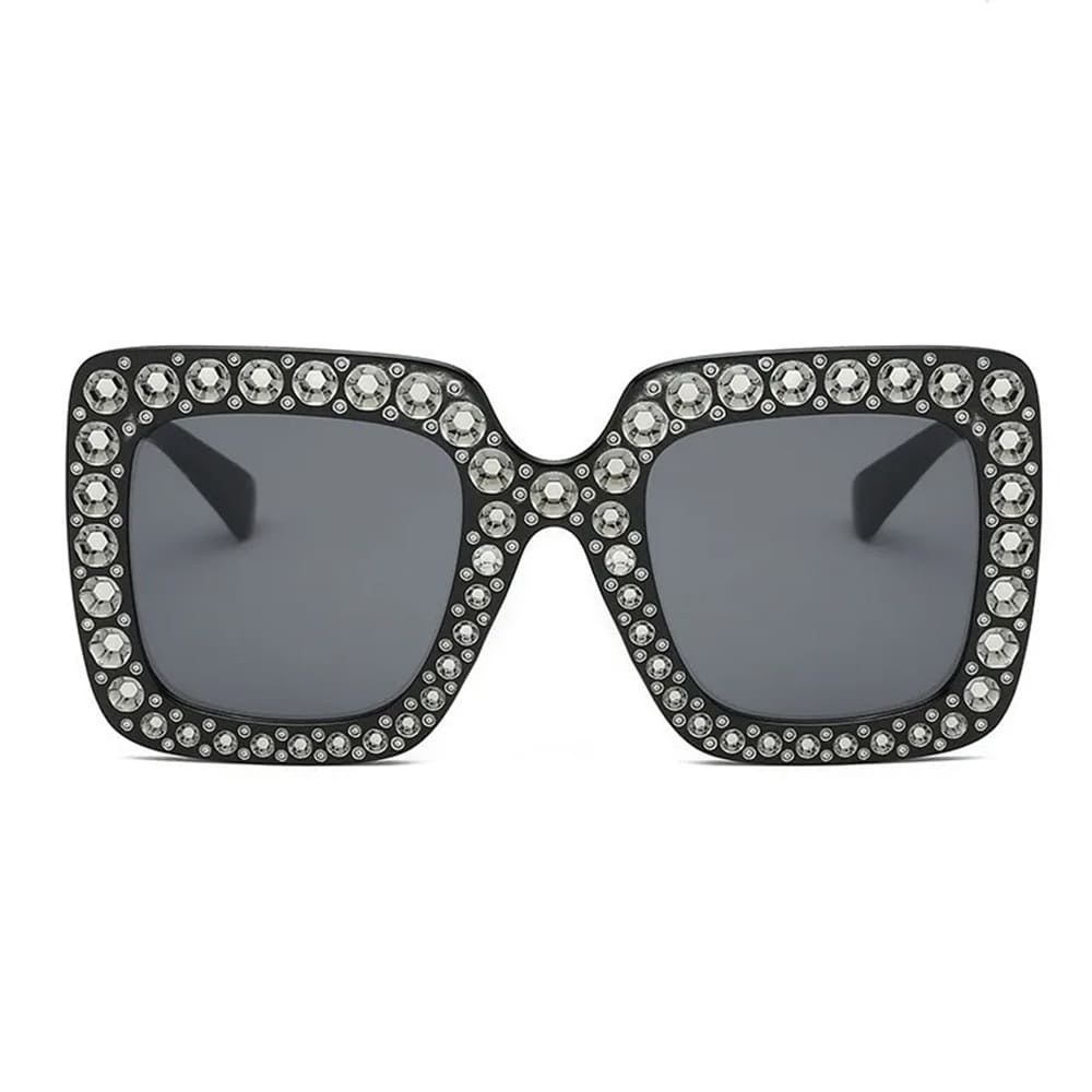 oversized square rhinestone sunglasses boogzel clothing