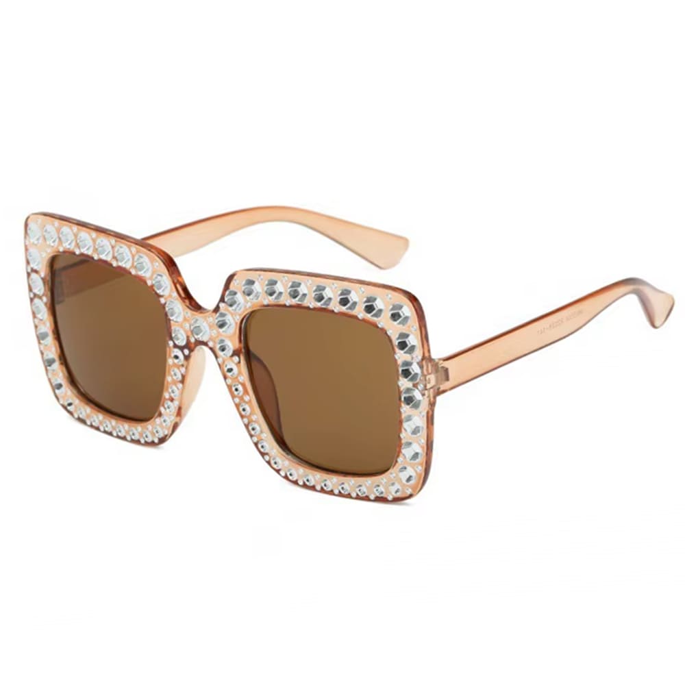 oversized square rhinestone sunglasses boogzel clothing