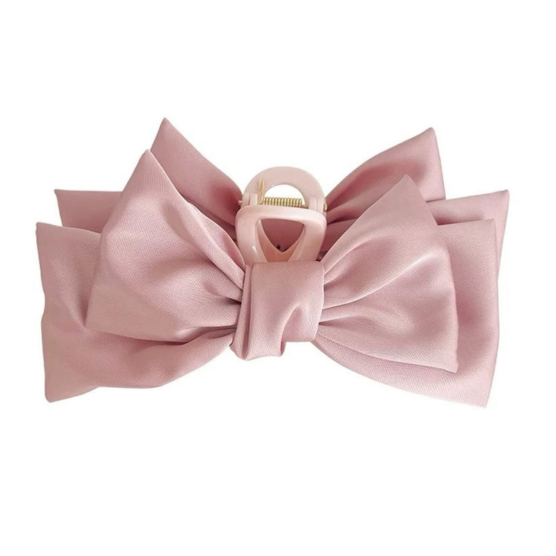 pastel pink bow hair claw boogzel clothing