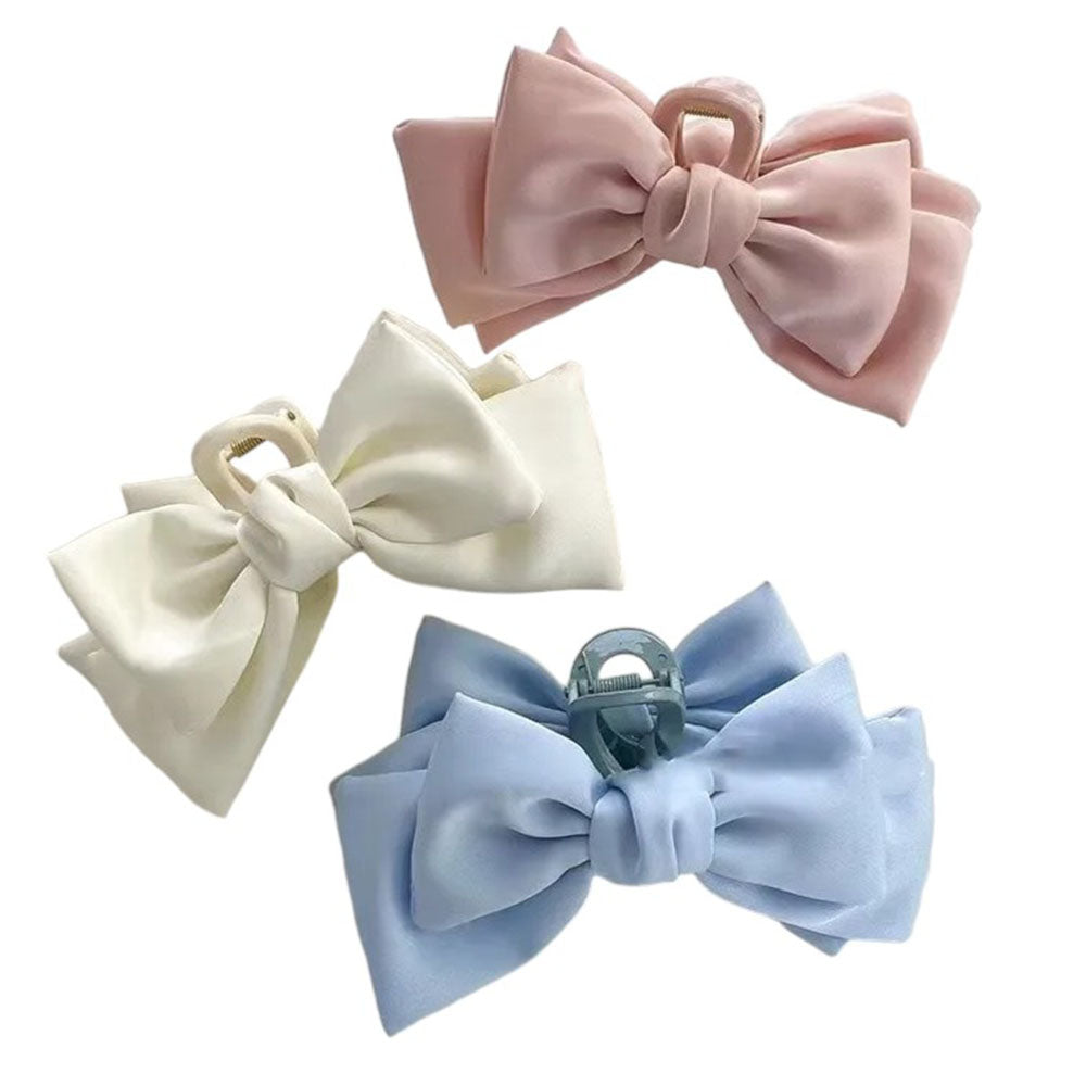 pastel bow hair claw boogzel clothing