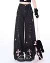 pastel goth cross baggy jeans boogzel clothing