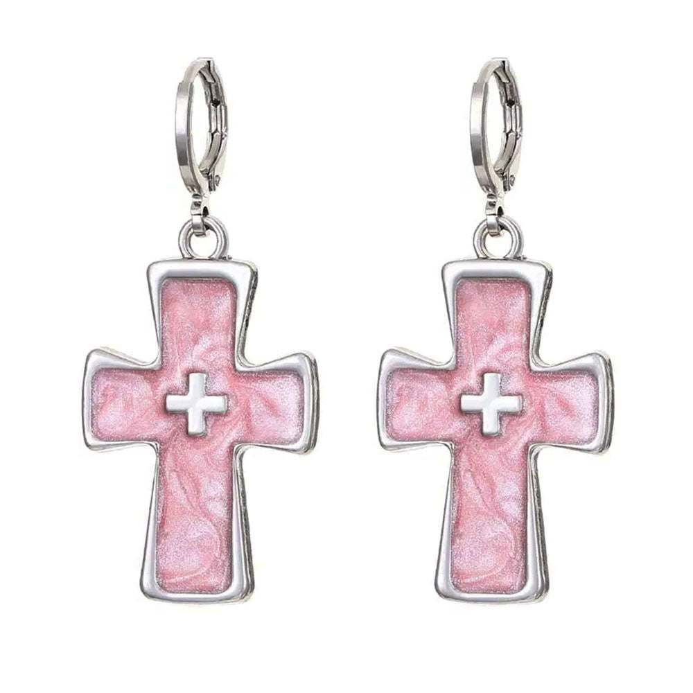 pastel goth cross earrings boogzel clothing