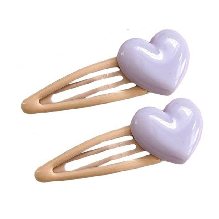pastel heart hair clip boogzel clothing