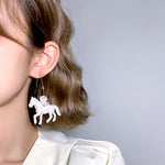 pastel horse earrings boogzel clothing