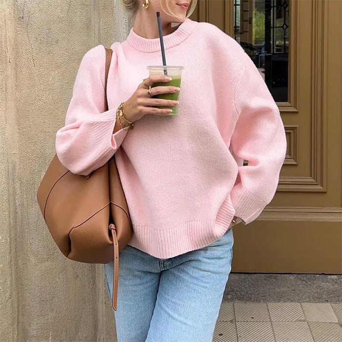 Pastel Pink Oversized Sweater BOOGZEL CLOTHING – Boogzel Clothing