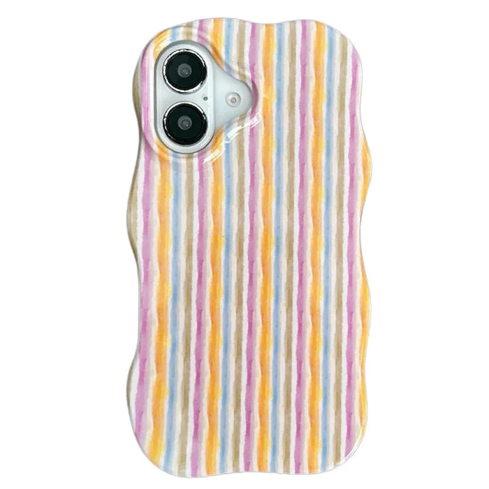 pastel wavy striped iphone case boogzel clothing