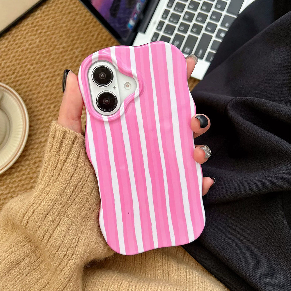 pastel wavy striped iphone case boogzel clothing