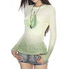 pear gradient knit top boogzel clothing