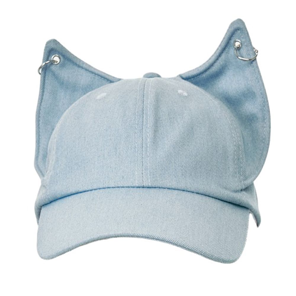 pierced cat ear baseball cap boogzel clothing