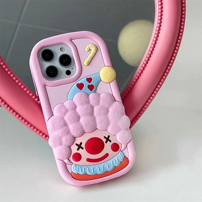 pink 3d clown iphone case boogzel clothing