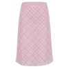 pink plaid mesh midi skirt boogzel clothing