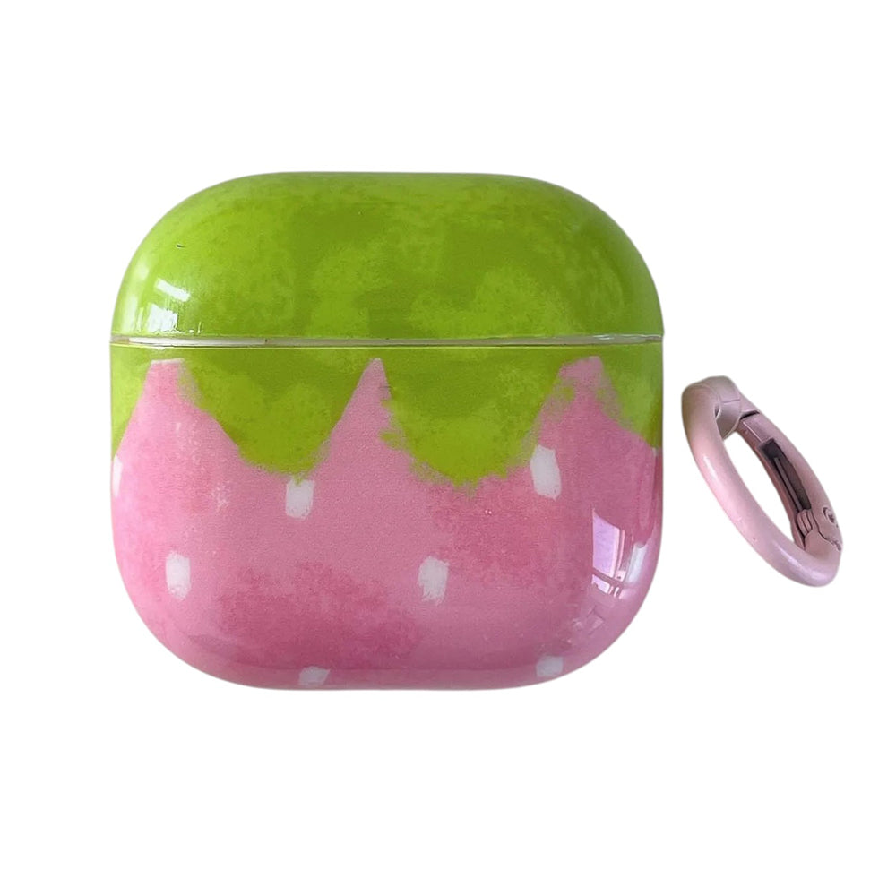pink strawberry airpods case boogzel clothing