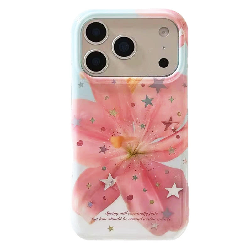 pink lily flower iphone case boogzel clothing