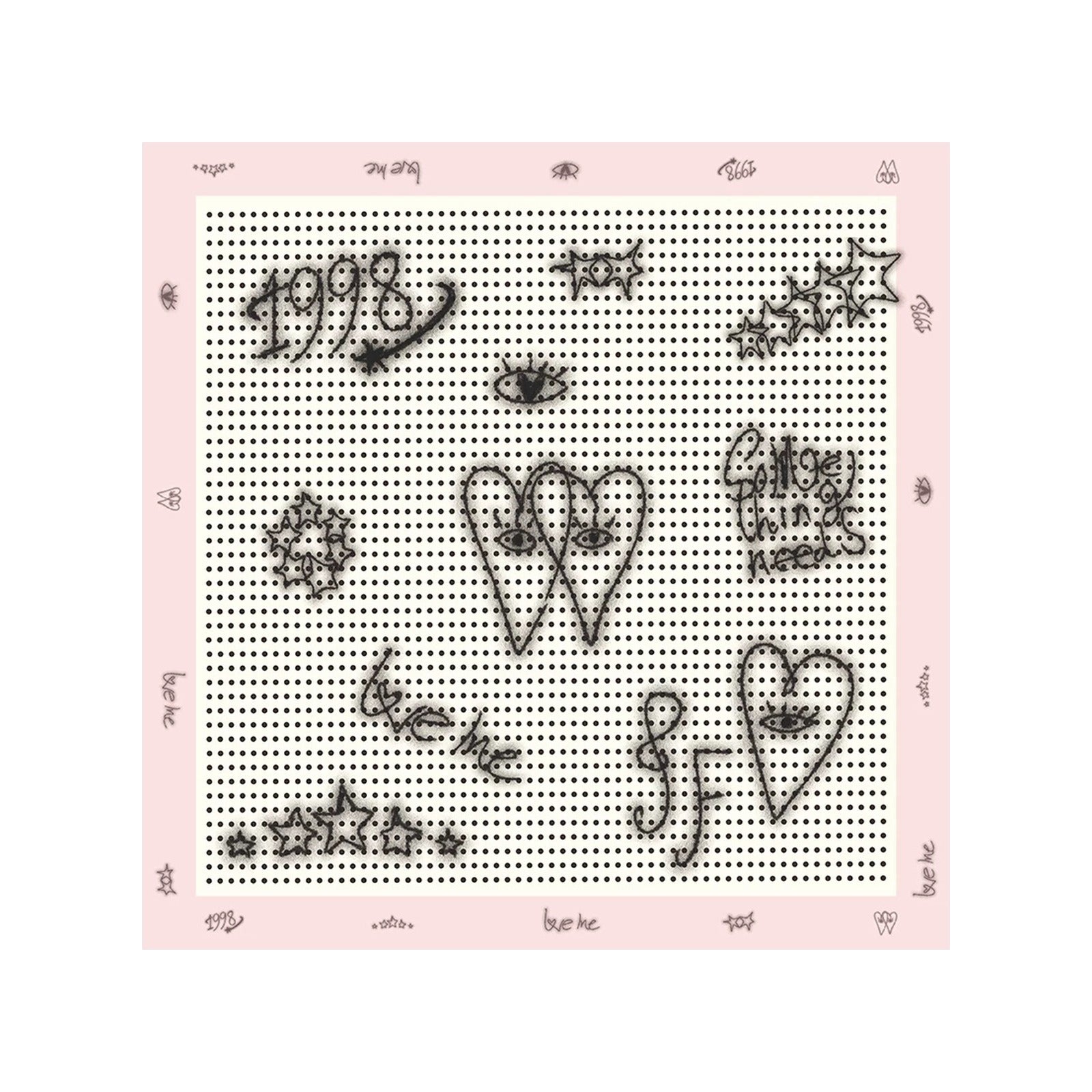 y2k_pink_polka_dot_heart_print_bandana_scarf_90cm_head_scarf
