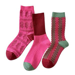 pink and green patterned socks boogzel clothing