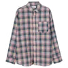 pink and green plaid button up shirt boogzel clothing