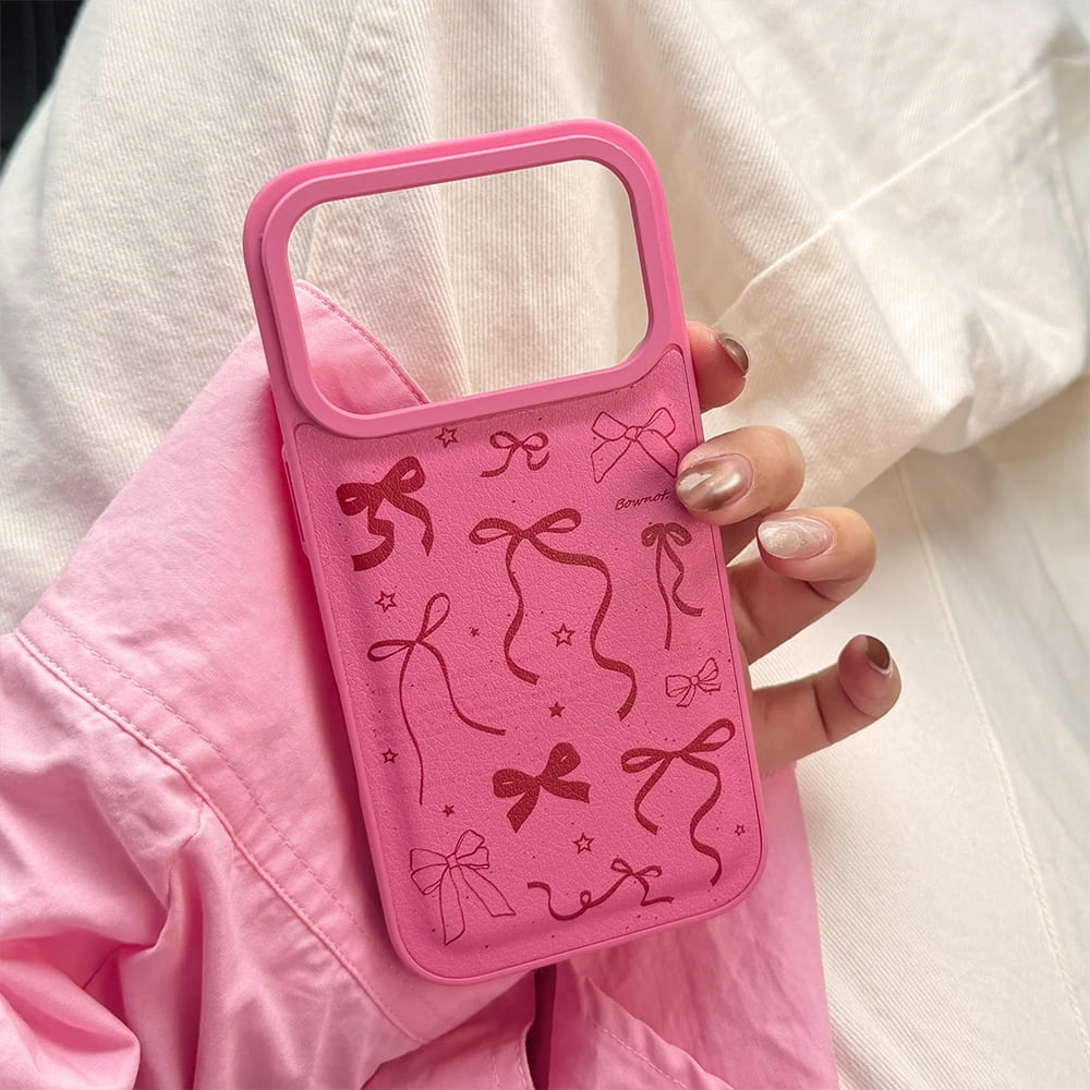 pink bowknot iphone case boogzel clothing