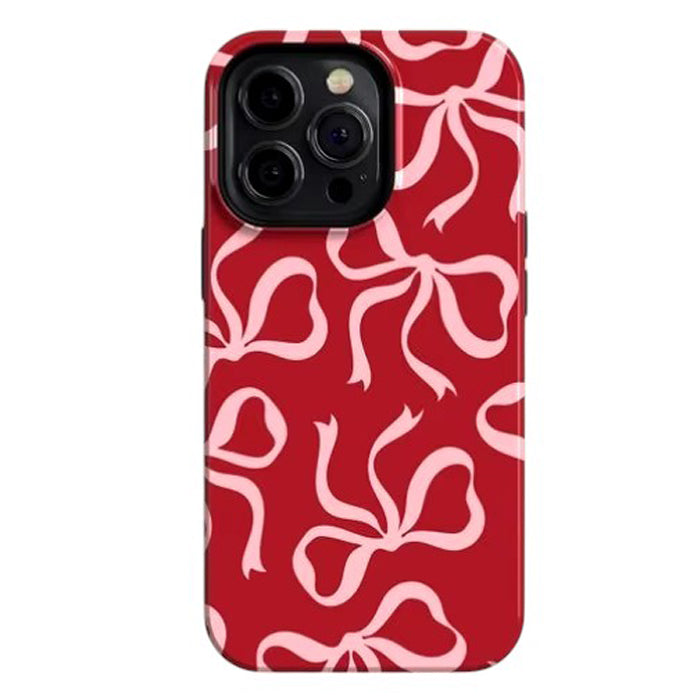 pink bow pattern iphone case boogzel clothing