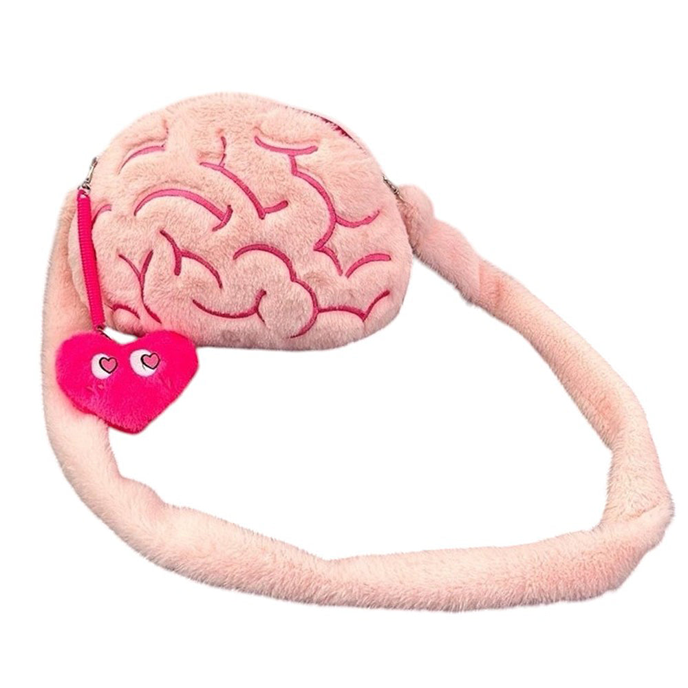 pink brain shoulder bag boogzel clothing