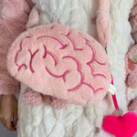 pink brain shoulder bag boogzel clothing