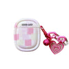 pink checkered airpods case boogzel clothing