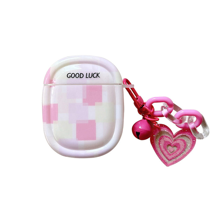 pink checkered airpods case boogzel clothing