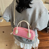 pink dachshund shape handbag boogzel clothing