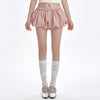 pink gingham ballon shorts boogzel clothing