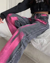 pink graffiti baggy jeans boogzel clothing