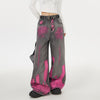 pink graffiti baggy jeans boogzel clothing