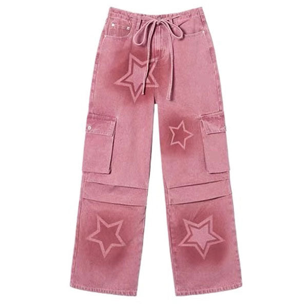 pink graffiti star jeans boogzel clothing