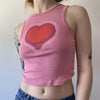 pink heart tank top boogzel clothing