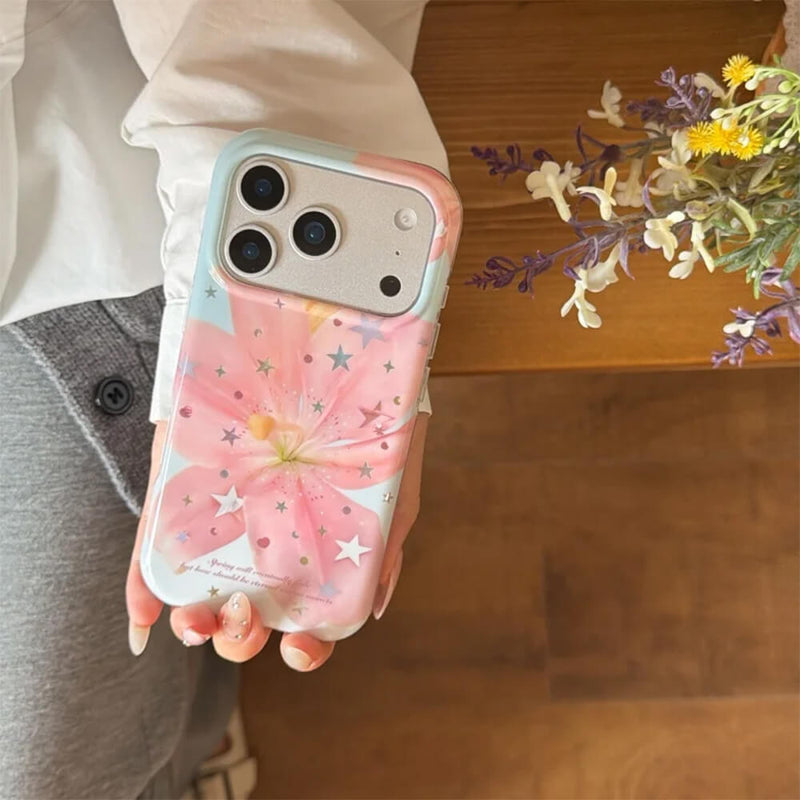 Pink Lily Flower iPhone Case Pink Lily Flower iPhone Case