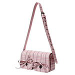 pink plaid mini shoulder bag boogzel clothing