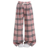pink plaid wide leg pants boogzel clothing