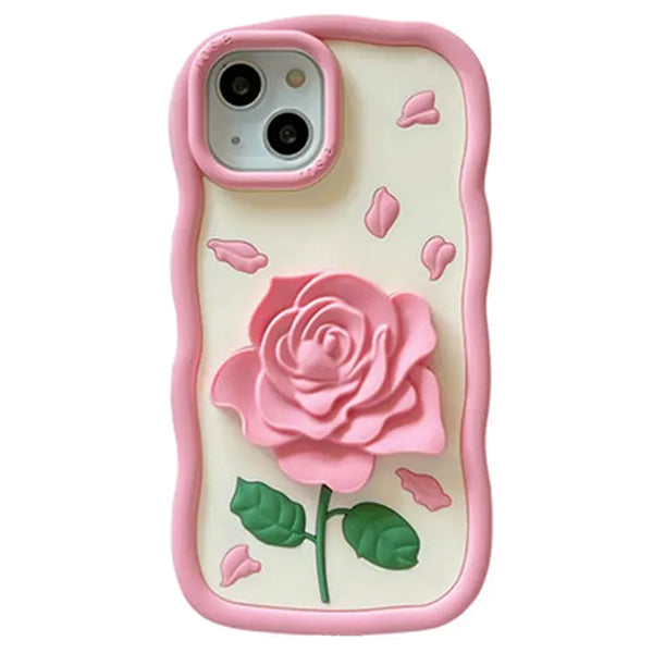 pink rose iphone case boogzel clothing