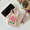 pink rose iphone case boogzel clothing