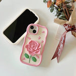 pink rose iphone case boogzel clothing